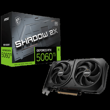 Видеокарта MSI RTX5060Ti SHADOW 2X OC PLUS 8GB GDDR7 128bit 3xDP HDMI 2FAN RTL