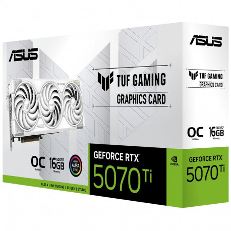 Видеокарта ASUS TUF-RTX5070TI-O16G-WHITE-GAMING-9