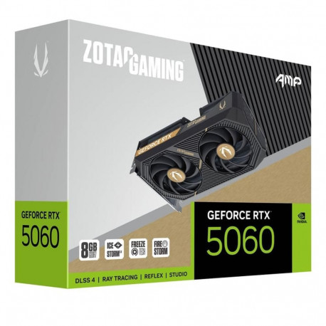 Видеокарта Zotac RTX5060 AMP 8GB GDDR7 128bit 3xDP HDMI 2FAN MEDIUM PACK-7