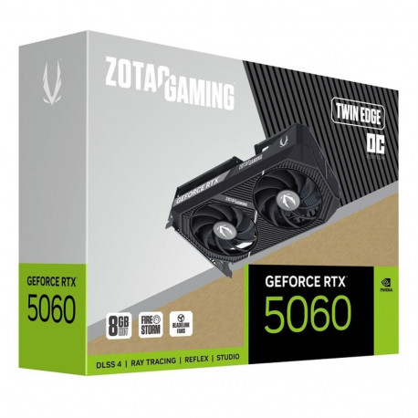 Видеокарта Zotac RTX5060 TWIN EDGE OC 8GB GDDR7 128bit 3xDP HDMI 2FAN MEDIUM PACK-7