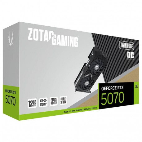 Видеокарта Zotac RTX5070 TWIN EDGE OC 12GB GDDR7 192bit 3xDP HDMI 2FAN PREMIUM PACK-7