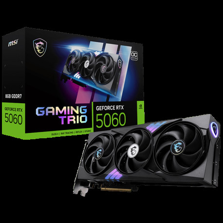 Видеокарта MSI RTX5060 GAMING TRIO OC 8GB GDDR7 128bit 3xDP HDMI 3FAN RTL