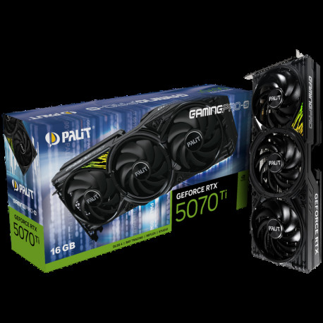 Видеокарта Palit RTX5070Ti GAMINGPRO-S 16GB GDDR7 256bit 3xDP HDMI 3FAN RTL
