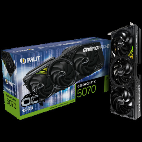 Видеокарта Palit RTX5070 GAMINGPRO-S OC 12GB GDDR7 192bit 3xDP HDMI 3FAN RTL