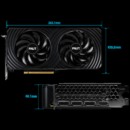 Видеокарта Palit RTX5050 DUAL OC 8GB GDDR6 128bit 3xDP HDMI 2FAN RTL-11
