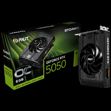Видеокарта Palit RTX5050 STORMX OC 8GB GDDR6 128bit 3-DP HDMI 1FAN ITX RTL