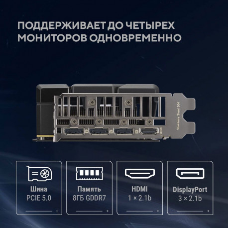 Видеокарта ASUS RTX5060Ti DUAL OC 8GB GDDR7 128bit 3xDP HDMI 2FAN RTL [DUAL-RTX5060TI-O8G]-11