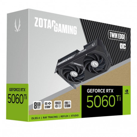 Видеокарта Zotac RTX5060Ti TWIN EDGE OC 8GB GDDR7 128bit 3xDP HDMI 2FAN MEDIUM PACK-7