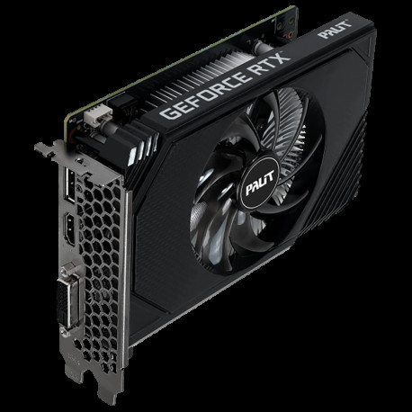 Видеокарта Palit RTX3050 STORMX OC 6GB GDDR6 96bit DVI DP HDMI 1FAN ITX RTL-4