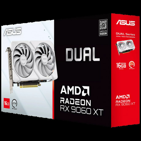 Видеокарта ASUS RX9060XT DUAL WHITE 16GB GDDR6 128bit 2xDP HDMI 2FAN RTL (DUAL-RX9060XT-16G-WHITE)-12