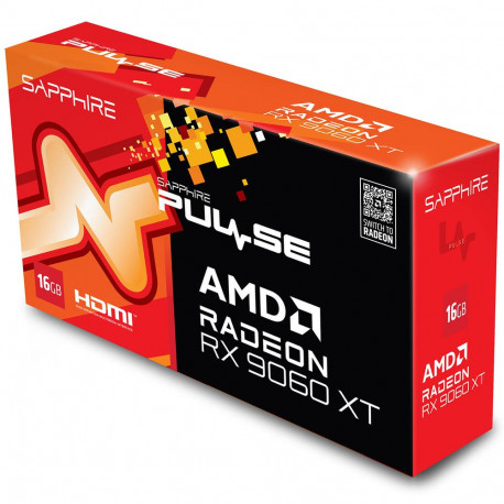 Видеокарта Sapphire RX9060XT PULSE OC 16GB GDDR6 128bit DP 2xHDMI 2FAN RTL-7