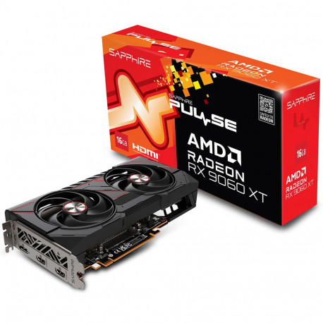 Видеокарта Sapphire RX9060XT PULSE OC 16GB GDDR6 128bit DP 2xHDMI 2FAN RTL-6