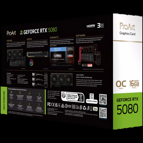Видеокарта ASUS RTX5080 PROART OC 16GB GDDR7 256bit Type-C(DP) 2xDP HDMI 3FAN RTL (PROART-RTX5080-O16G)-15