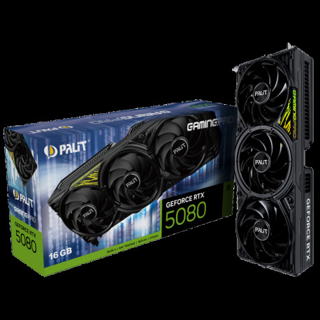 Видеокарта Palit RTX5080 GAMINGPRO V1 16GB GDDR7 256bit 3xDP HDMI 3FAN RTL