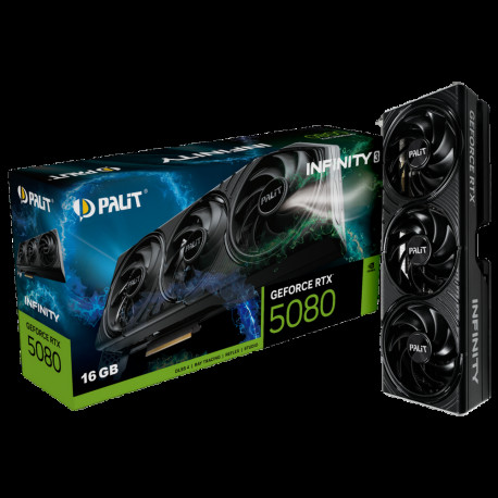 Видеокарта Palit RTX5080 INFINITY 3 16GB GDDR7 256bit 3xDP HDMI 3FAN RTL
